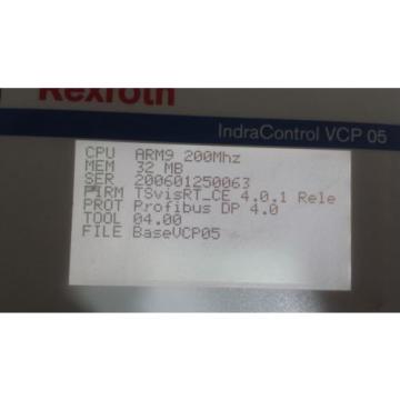Rexroth IndraControl VCP 05 with PROFIBUS DP slave VCP05.2DSN-003-PB-NN-PW