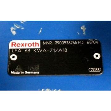 REXROTH LFA63KWA-71/A18 HYDRAULIC CARTRIDGE VALVE R900938255 NEW