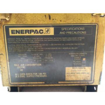 Enerpac PAM9208NKOR Air Operated Hydraulic /Power Pack 700 BAR/10,000 PSI Pump