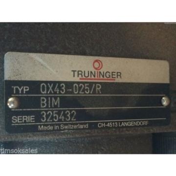 Truninger QX43025/R BIM Industrial Hydraulic Internal Gear QX43 USED Pump