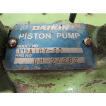 DAIKIN V15A1RY85 Hydraulic W/ 12 Gallon Tank &amp; 220V Motor W/ Valves Pump