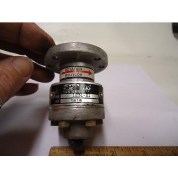 Howden Fluid Systems 123121 Ser 9815 Hydraulic &#034;Used&#034; Pump