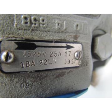 Vickers 3525V25A171BA22LH095FW Hydraulic Double Vane Left Hand CCW Pump