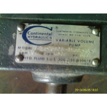 CONTINENTAL HYDRAULICS PVR215B03RMO13C VARIABLE VOLUME  Pump