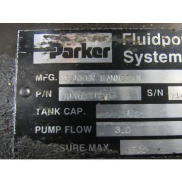 PARKER HPU17762B Hydraulic Power Unit Complete 3.2GPM @500PSI Pump