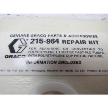 Graco 215964 Repair Kit For Repairing or Converting 1:1 Metric FastFlo  Pump