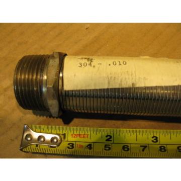 Suction Tube 304 Stainless .010” Mesh Screen Filter Tip 1NPTx12” Pickup Strainer Pump