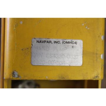 NAVPAR INC HAND 100 PSI CS43200332 # 465 Pump