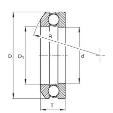 Axial deep groove ball bearings - 4132