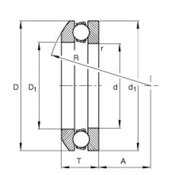 Axial deep groove ball bearings - 53228 + U228