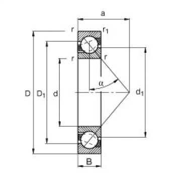 Angular contact ball bearings - 7317-B-XL-TVP