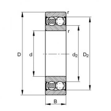 Self-aligning ball bearings - 2303-2RS-TVH