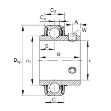 Radial insert ball bearings - UC207-20