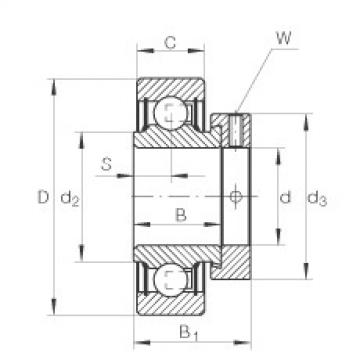 Radial insert ball bearings - RA103-NPP