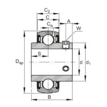 Radial insert ball bearings - SUC208