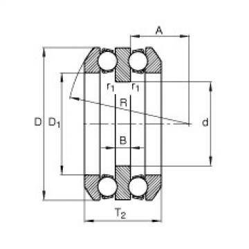 Axial deep groove ball bearings - 54310