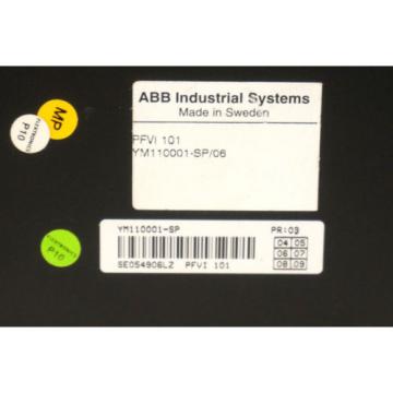 ABB PFVI-101 POWER SUPPLY YM110001-SP/06 PFVI101 YM110001SP06