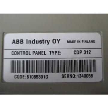 ABB CONTROL PANEL 61085301G CDP 312