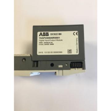 ABB DC522  I/O Module  ( 16  of Digital Configurable I/Os ) with base TU515