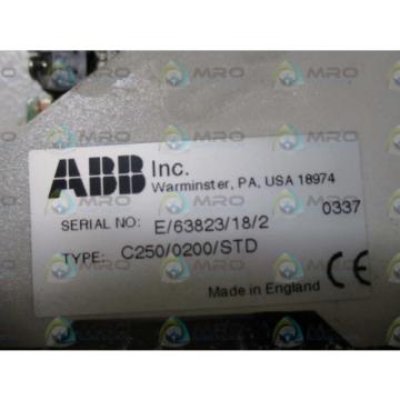 ABB COMMANDER 250 C250/0200/STD CONTROLLER *USED*