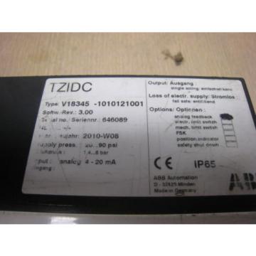 USED ABB TZIDC ABB Valve Positioner: V18345-1010121001 FREE SHIPPING