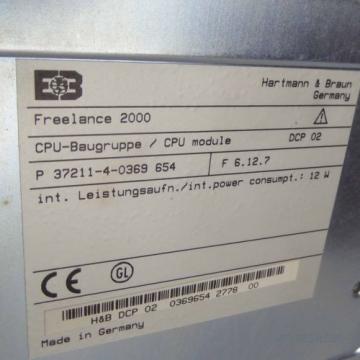 Hartmann &amp; Braun ABB Freelance 2000 CPU DCP 02 GEB