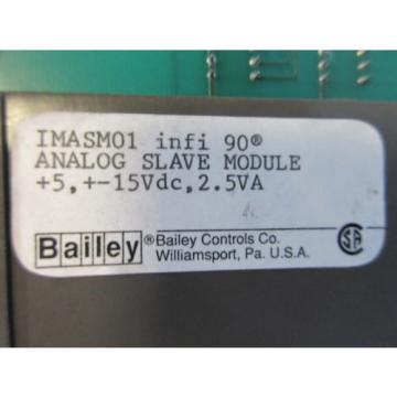 Bailey IMASM01 infi-90 Analog Slave Module Assy 6631957E1 ABB Symphony PLC Board