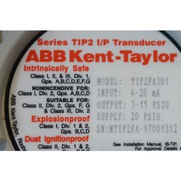 NEW ABB KENT-TAYLOR TIP2FA301 TRANSDUCER