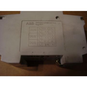 ABB S271 K4A single pole, with NO/NC contacts