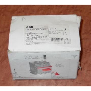 ABB INDUSTRIAL 1SCA022398R4400 SWITCH-DISCONNECT *NEW IN A BOX*
