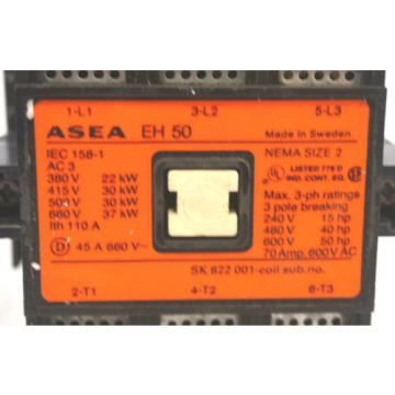 NEW ABB ASEA EH50C-2 CONTACTOR EH50C2