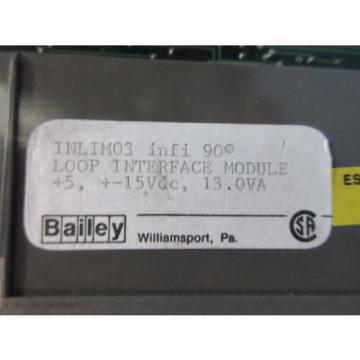 Bailey INLIM03 infi-90 Loop Interface Module Assy 6637844A1 ABB Symphony NLIM0