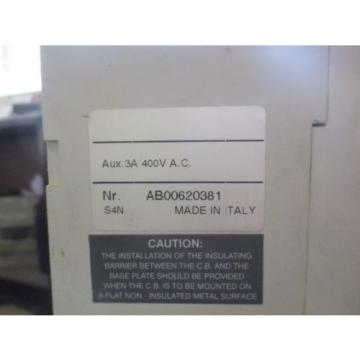 ABB S4N SACE PR211 250 AMP CIRCUIT BREAKER AB00620381