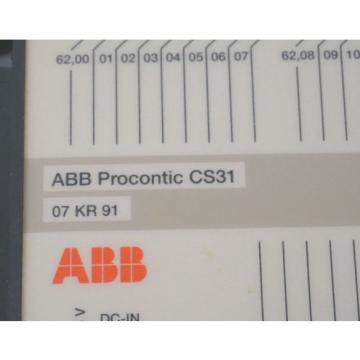 ABB PROCONTIC 07-KR-91 PROCESSOR MODULE 07KR91
