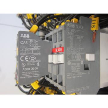 Electrical panel W/ (10) ABB N22E (12) NL40E Breakers  (160) WEW 35/2 Blocks