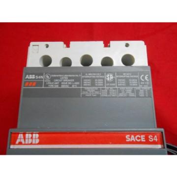 ABB SACE Circuit Breaker S4N250BW   250Amp  new out of box bell alarm aux