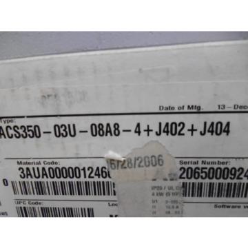 ABB ACS350-03U-08A8-4+J402-J404 POTENTIOMETER *NEW IN BOX*