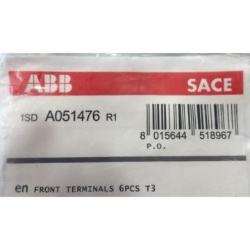 ABB 1SDA051476R1 Front Terminals Package of 6 for Tmax Circuit Breakers