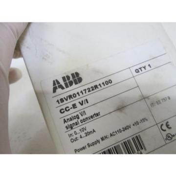 ABB SIGNAL CONVERTER CC-E V/I   1SVR011722R1100 *NEW IN BOX*