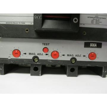 ABB 800 AMP 3 POLE TYPE MS ISSUE No. MG-8681 CIRCUIT BREAKER ... UF-34