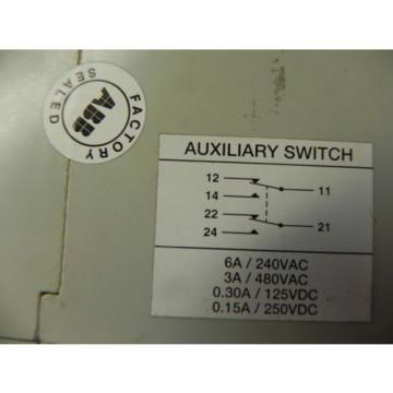 ABB Circuit Breaker 225Amp 3 P, 240Vac 500Vdc SACES3 S3B225TDD shunt trip aux sw