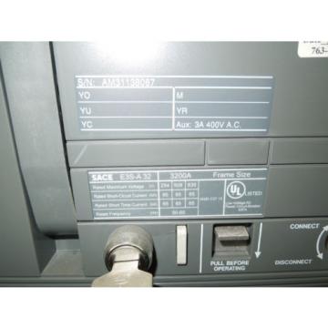 EMI 3000A 480Y277VAC Main-Tie w/ ABB SACE E3S-A 32 Circuit Breakers w/ 2500A Trp