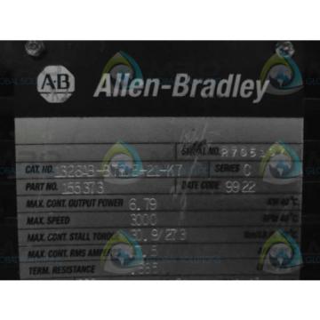 ALLEN BRADLEY 1326AB-B720E-21-K7 AC SERVO MOTOR 6.79 KW 3000 RPM *USED*