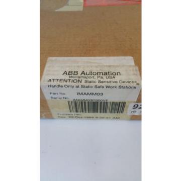 New ABB Industrial Automation Module Bailey IMAMM03  (Factory Seal)  3229