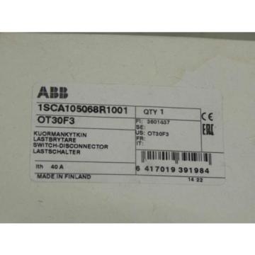 #22 ABB 1SCA105068R1001 OT30F3 Disconnector Switch &gt;NEW&lt;