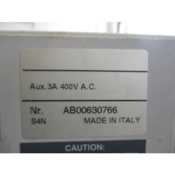 ABB S4N SACE PR211 100 AMP CIRCUIT BREAKER AB00630766