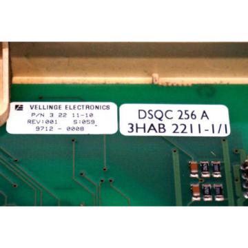 ABB DSQC-256A PC BOARD 3HAB 2211-1/1 DSQC256A
