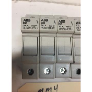 New Lot Of 8 ABB Fuse Holders DL16/17 30A 600V With Fuses Warranty Fast Shipping