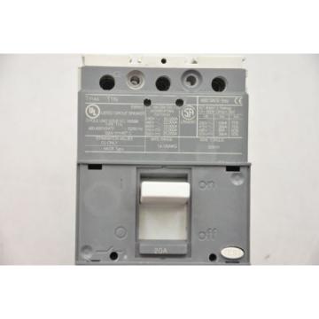 ABB T1N Tmax 20A Circuit Breaker With Handle And Key Lock 10 1/4&#034; Shaft Height