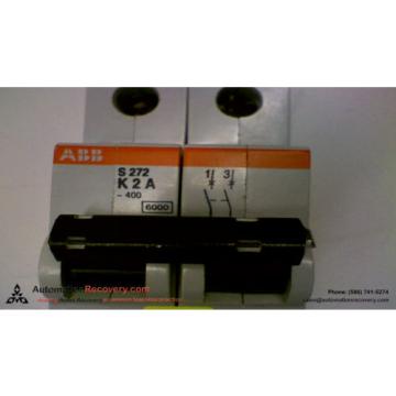 ABB S272-K2A CIRCUIT BREAKER 2 POLE 400VAC 2A, NEW* #141788